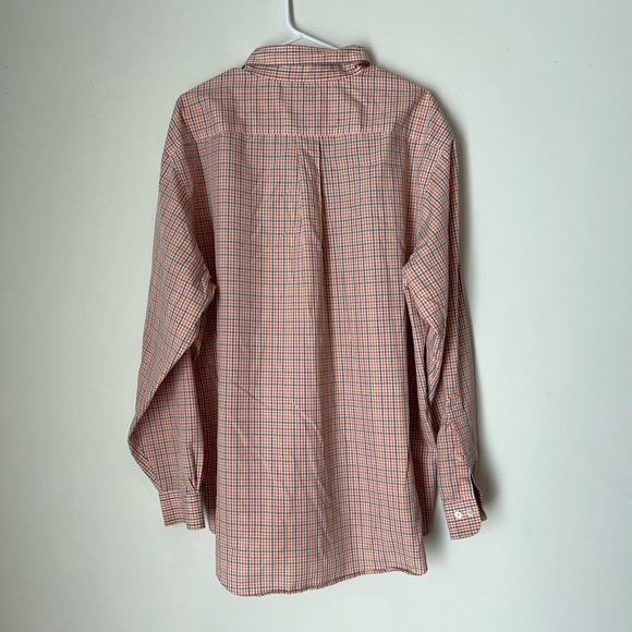 Brooks Brothers XL Peach and Blue Long Sleeve Shirt - Picture 2 of 2